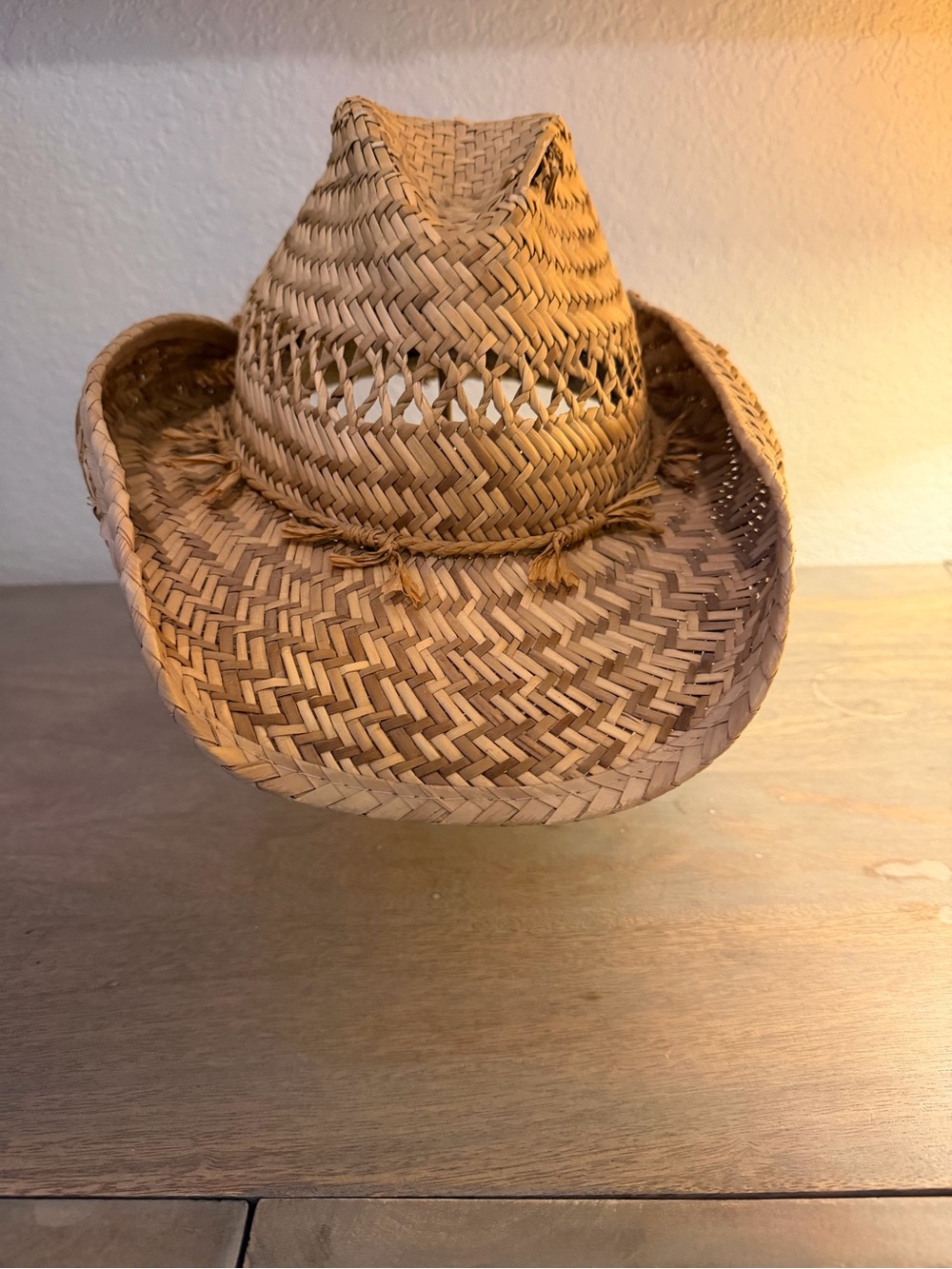 Natural Straw Cowboy Hat - Home Accents